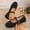 Black, variant on Lepsheexh Womens Flats Shoes Retro Solid Color Round Toe Shallow Mouth Buckle Design Trendy Lazy Bean Shoes Non Flat Sole Casual Footwear