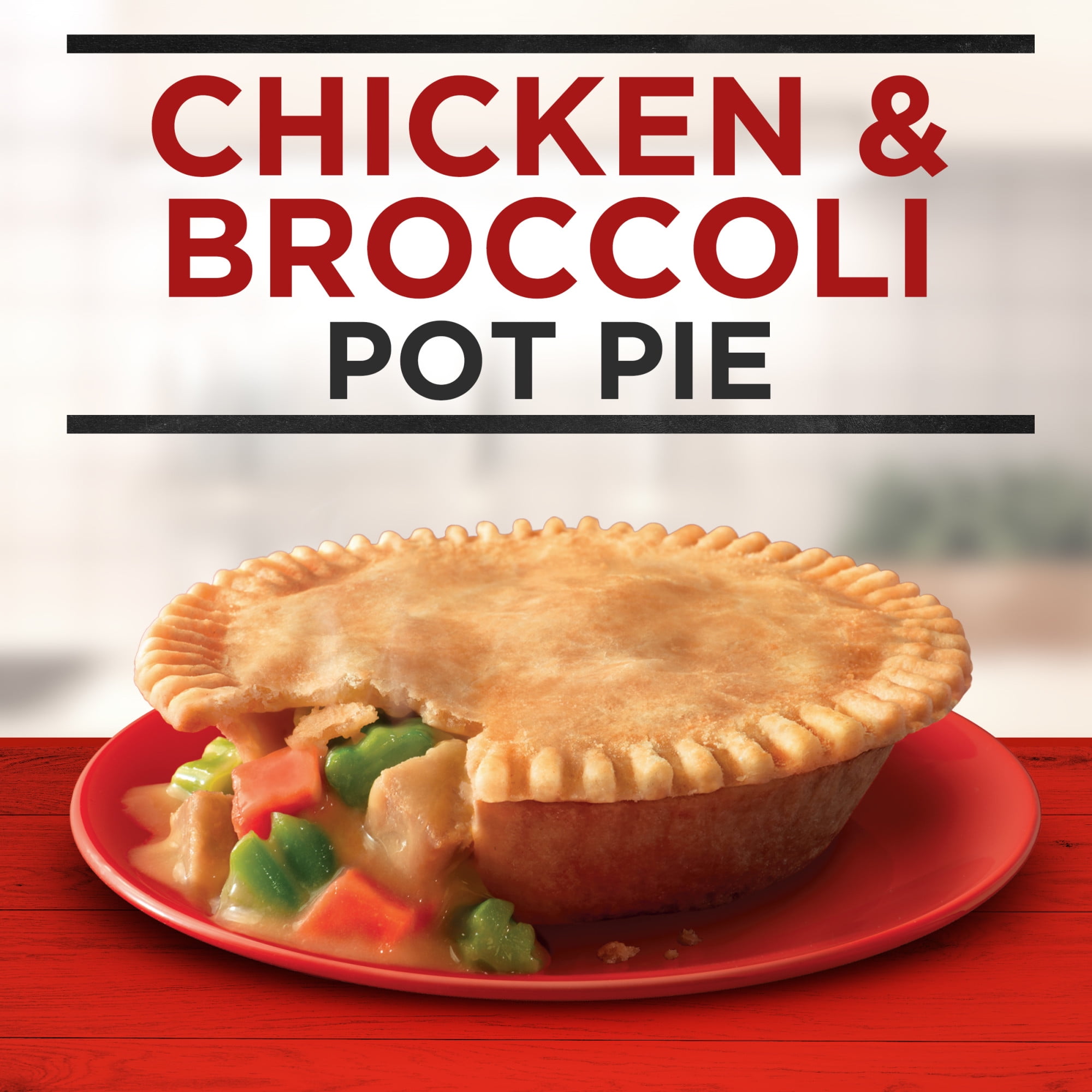 Banquet Chicken and Broccoli Pot Pie, 11g Protein, Frozen Meal, 7 oz.