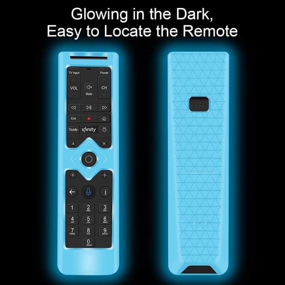 PYYAN-2Pack Remote Protective Case for Xfinity Remote Control,Silicone Case Skin Sleeve for XFinity Comcast XR15 Voice Remote Control,[Thicken Layer] Shockproof Bumper Remote Back Covers-Glowgreen Gl