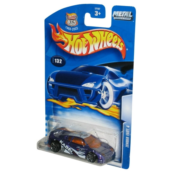 Hot Wheels Zender Fact 4 (2003) Mattel Purple Toy Car #132