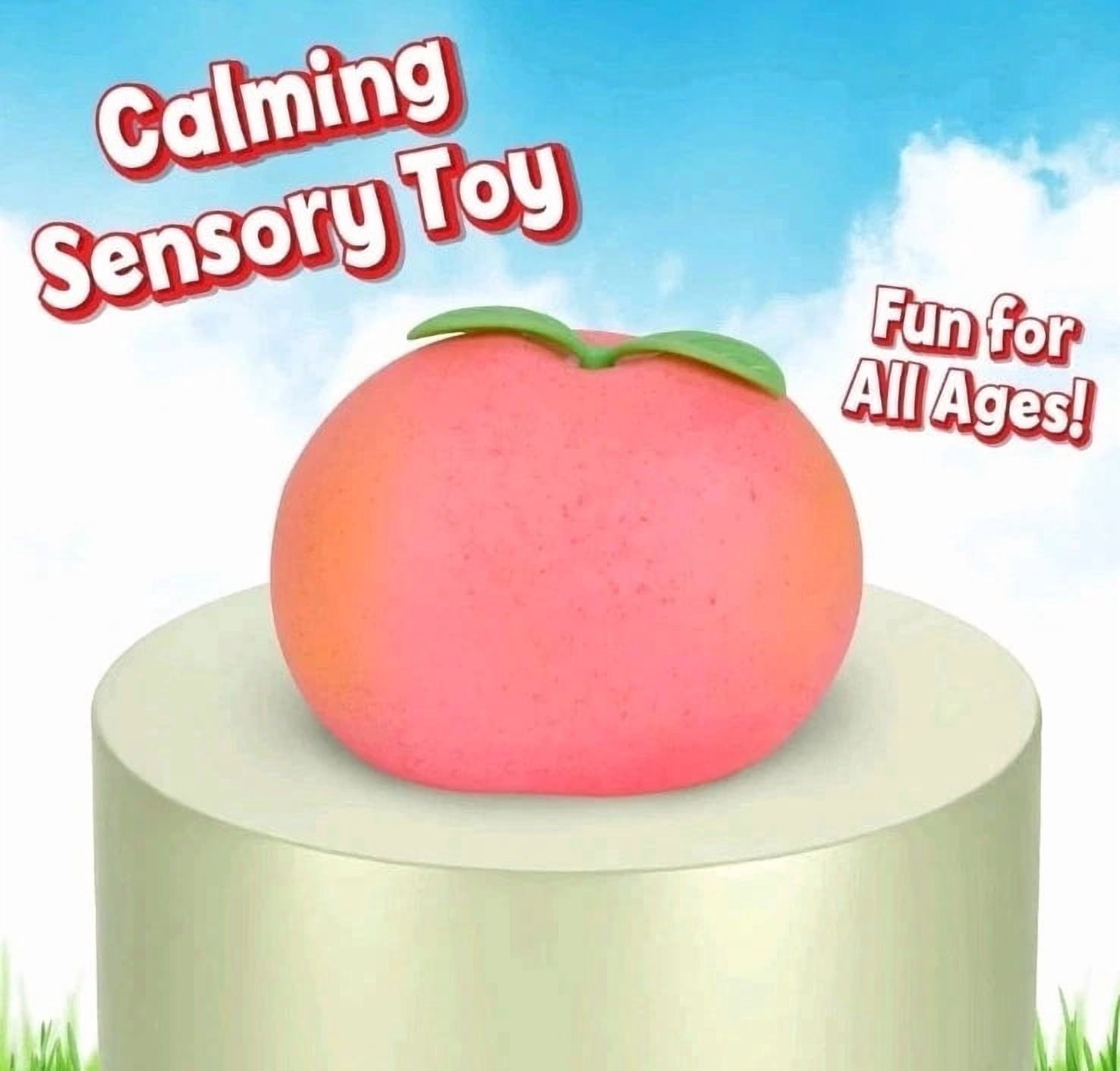 Sunny Days Jumbo Squeezy Peach Viral Squeezy Peach, Stress Relief Sensory Fun