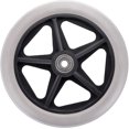 thumbnail image 1 of 2PCS de 6 Pouces Roues en Caoutchouc de Remplacement Roues avant de Fauteuil Roulant Déambulateur Roulettes de Remplacement Antidérapantes Roues Roues de Remplacement Universelles de Fauteuil Roulant Accessoires de Roue, Gris, 1 of 5