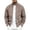 Brown, variant on FRSASU Men's Suede Bomber Jacket Zip‑Up Stand Collar Long Sleeve Casual Lightweight Outerwear with Side Pockets Red