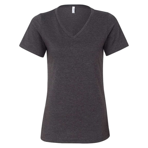 BELLA   CANVAS Women's Relaxed Heather CVC V-Neck Tee