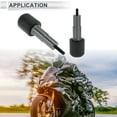 thumbnail image 3 of Unique Bargains 1.1" Motorcycle Slider Frame Aluminum Alloy Plastic Wheel Fairing Protection Crash Pad Protector Guard 2.28" 6.1" Titanium Tone 2 Set, 3 of 7