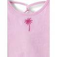 thumbnail image 4 of The Children's Place Toddler Girls Sleeveless Lettuce Tank Top, 3-Pack, Sizes 12M-5T, 4 of 5