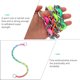 thumbnail image 5 of 1pc perro tirando la correa cuello arnés tirando la correa arco iris perro cadena collar, 5 of 6