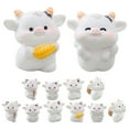 thumbnail image 2 of LYTMENT 12 Pcs Resin Mini Cow Figures For Diy Micro Landscape Farm Animal Cupcake Toppers Car Dashboard Ornaments Potted Plant Accessories, 2 of 7
