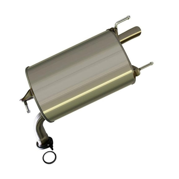 Stainless Steel Rear Exhaust Muffler for 2007-2011 Toyota Camry 2.4L - Direct Fit