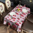 thumbnail image 2 of Strawberry Plants Fruit Dot Pink Pattern Rectangle Tablecloth 60"x120",Waterproof Polyester Rectangle Table Cloth, Wipeable Spillproof Polyester Tablecloth for Dining, Camping, Indoor and Outdoor, 2 of 6