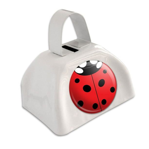 Lady Bug Ladybug Insect White Cowbell Cow Bell Walmart Com Walmart Com