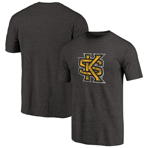 Men's Black Kennesaw State Owls Primary Classic Logo Tri-Blend T-Shirt