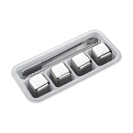 

Famure 4/6/8-Pack Whiskey Ice Cubes Stainless Steel Ice CubesReusable Whiskey Stones for Scotch and Bourbon Barware Tool Set With Ice Cube astounding