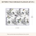 thumbnail image 4 of MACKENZIE-CHILDS Ensemble de 4 Napperons à Dos en Liège, Napperons à Fini Dur, Toile Papillon, 4 of 6