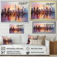 thumbnail image 4 of Designart "Pastel Giants Skyscrapers in the City II" Architecture Wall Decor, 4 of 5