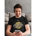 thumbnail image 2 of California Yellow Circle Grunge T-Shirt Men -Image by Shutterstock, Male XX-Large, 2 of 4