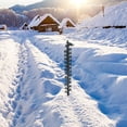 thumbnail image 2 of Indicador de nieve de metal de 24 pulgadas, decoración de jardín resistente al óxido para jardín, césped, hierba y Navidad figurilla, 2 of 9