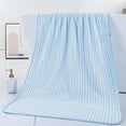 thumbnail image 4 of Vfedsrsge Extra Large Microfiber Bath Towel - Water Ripple Pattern Blue - Highly Absorbent Quick Dry Soft Plush Fleece - Hotel Spa Quality for Gym Beach Travel - 55x28 In 300g, 4 of 6