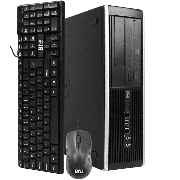 Restored PC - HP Elite 6200/8200 Desktop Intel Core i5-2400 3.1GHz 2nd Gen 8GB RAM 500GB HDD Reg SATA (No 2nd HDD) Windows 10 Home   Wireless Keyboard and Mouse   USB Wi-Fi Adapter   USB Bluetooth Adapter (Refurbished)