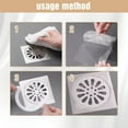 thumbnail image 3 of Easeky 30-Pc Disposable Drain Hair Catchers, Self-Adhesive Mesh Stickers for Shower Kitchen Sink, 4-Ear Round Floor Drain Filter, Pet & man-Safe Clog Protector, Mesh Stickers*30 Pcs, 3 of 3