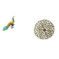 thumbnail image 1 of Estatua del pavo real,Estatua de pavo real,adorno de escritorio creativo y divertido,Escultura decorativa de pavo real para decoración del hogar,Escultura para colgar en la pared,Decoración, 1 of 8