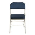 thumbnail image 3 of Hampden Furnishings Bernadine Collection Deluxe Fabric Padded Folding Chair, Blue, Pack of 2, 3 of 4