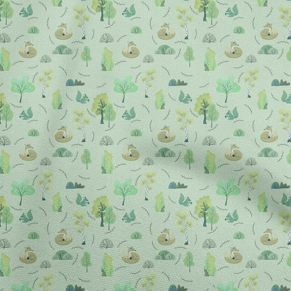 oneOone Viscose Chiffon Mint Green Fabric Autumn Quilting Supplies Print Sewing Fabric By The Yard 42 Inch Wide