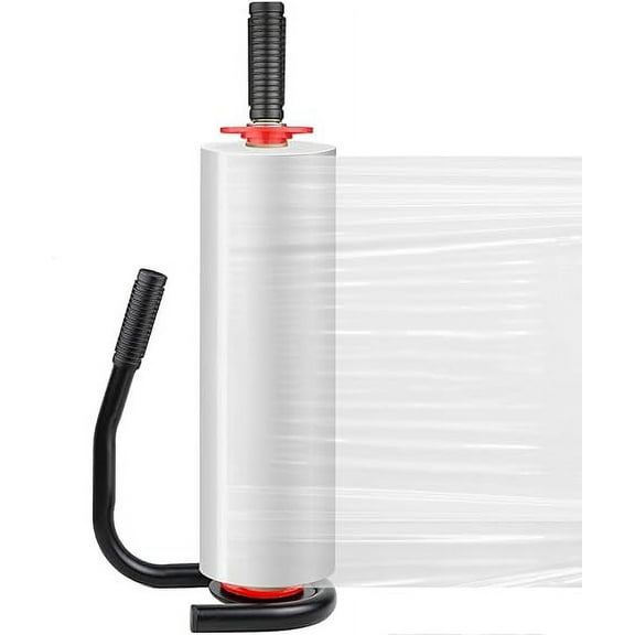 Bonison Stretch Film Dispenser, Handheld Shrink Wrap Dispenser, Fits 18" to 20" Roll Width