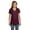 MAROON, variant on Womens Nano-T V-Neck T-Shirt S04V (10 PACK)