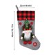 thumbnail image 3 of Adornos Navideños Gnomo Muñeca Sin Rostro Calcetines Navideños Bolsas De Regalo A Cuadros Rojos Y Negros Colgadores Para Calcetines Navideños, 3 of 4