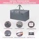 thumbnail image 4 of Bolsas grandes de almacenamiento para mudanzas - Pack 4 plegables y organizador portátil para ropa, mantas y artículos del hogar, 4 of 6
