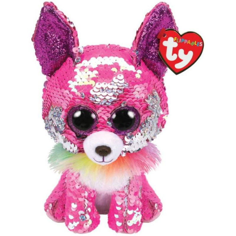 Ty Beanie Flippables 36341 Charmed The Pink Chihuahua Flippable Regular for sale online 