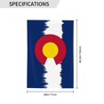 thumbnail image 3 of Colorado Flag House Flag Double Side Garden Flag For Outside Room House Yard Indoor 28" X 40", 3 of 6