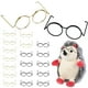 thumbnail image 1 of 20 gafas de muñeca, mini gafas de metal, gafas pequeñas, accesorios para disfraces, gafas de vestir., 1 of 8