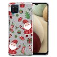thumbnail image 1 of WIRESTER Silver Glitter Case, Sparkle Bling TPU Cover for Samsung Galaxy A12 A125 5G 6.5" 2020, Happy Santa Christmas Pattern, 1 of 3