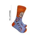 thumbnail image 3 of 5uds. Calcetines de tubo casuales de Halloween Calcetines de terror transpirables para vestido de fiesta de disfraces(13), 3 of 3