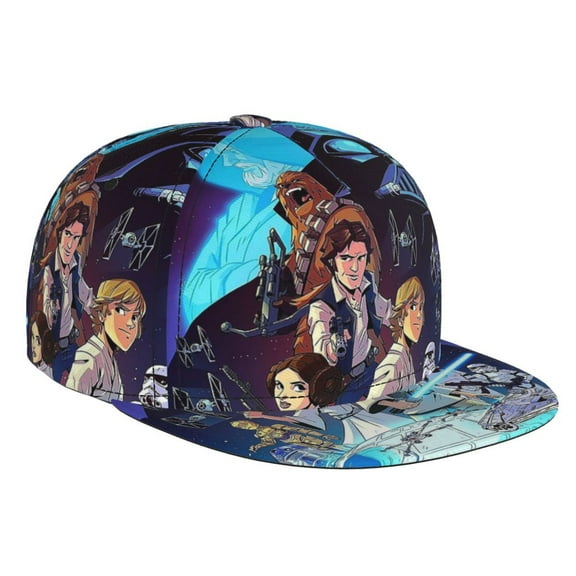 Star War-S Flat Brim Bill Baseball Cap Adjustable Hat Hip Hop Caps for Dad Men Women