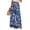 Dark Blue, variant on WTOBBY Women's Summer Boho Palazzo Wide Leg Pants with Floral Printing High Waist Elastic Drawstring and Functional Pockets for Casual Comfort ,Black L