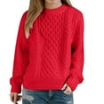 thumbnail image 5 of Fall Outfits for Women 2026 Long Sleeve Warm and cozy all through autumn and winter L Red Fall Top, 5 of 5
