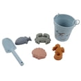 thumbnail image 3 of Silicone Beach Toys, Easy Carry Silicone Beach Bucket Parent Child Interaction Nontoxic Soft Comfortable With Animal Models For Beach For Outdoors For Kids Ocean, 3 of 8