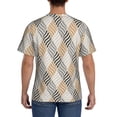 thumbnail image 3 of Bixox Men's Geometric Printed Short Sleeve Skinny Athletic T-Shirt, 3 of 6