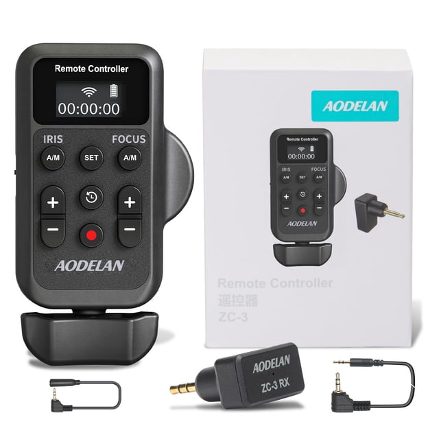 Videocámara inalámbrica Lanc Zoom Controller AODELAN para Canon/Sony