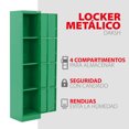 thumbnail image 2 of Locker Metálico Guardex DAKSH Casillero Organizador C/ 4 Puertas, 2 of 6