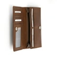 thumbnail image 3 of 391103 Ladies Long Clutch Wallet in Oak Color Leather | Style n Craft, 3 of 6