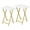 Marble + Gold, variant on Folding TV Tray Tables, Set of 2 Side Table for Small Space, Industrial Snack Tables for Eating at Couch, Stable Metal Frame, Easy Assembly, Space Saving, Natural and White WN25BZ01