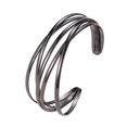 thumbnail image 2 of Flmtop Fashion Women Multilayer Cross Bangle Bracelet Open Cuff Wrist Jewelry Gift, 2 of 7