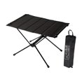 thumbnail image 2 of Mesa plegable para Escritorio con bolsa de almacenamiento Muebles Aleación de aluminio para pesca, al aire libre, picnic, pya, jardín Negro Soledad Escritorio plegable, 2 of 6