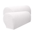 thumbnail image 2 of Set Of 2 Armrest Covers, Stretch Arm Couch Arm Rest Cover Anti-Slip Spandex Sofa Arm Caps Slipcovers - Creamy-White, as, 2 of 9