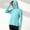 Blue, variant on qelini Sun Shirts for Women Long Sleeve UV Protection Zipper Shirt Lightweight Womens Rash Guard Shirts with Mask Hoodie Thumb Hole Workout Tops Outdoor Hiking