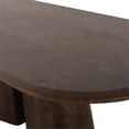 thumbnail image 4 of Pemberly Row Contemporary Brown Burl Oval 87 inch Dining Table, 4 of 5